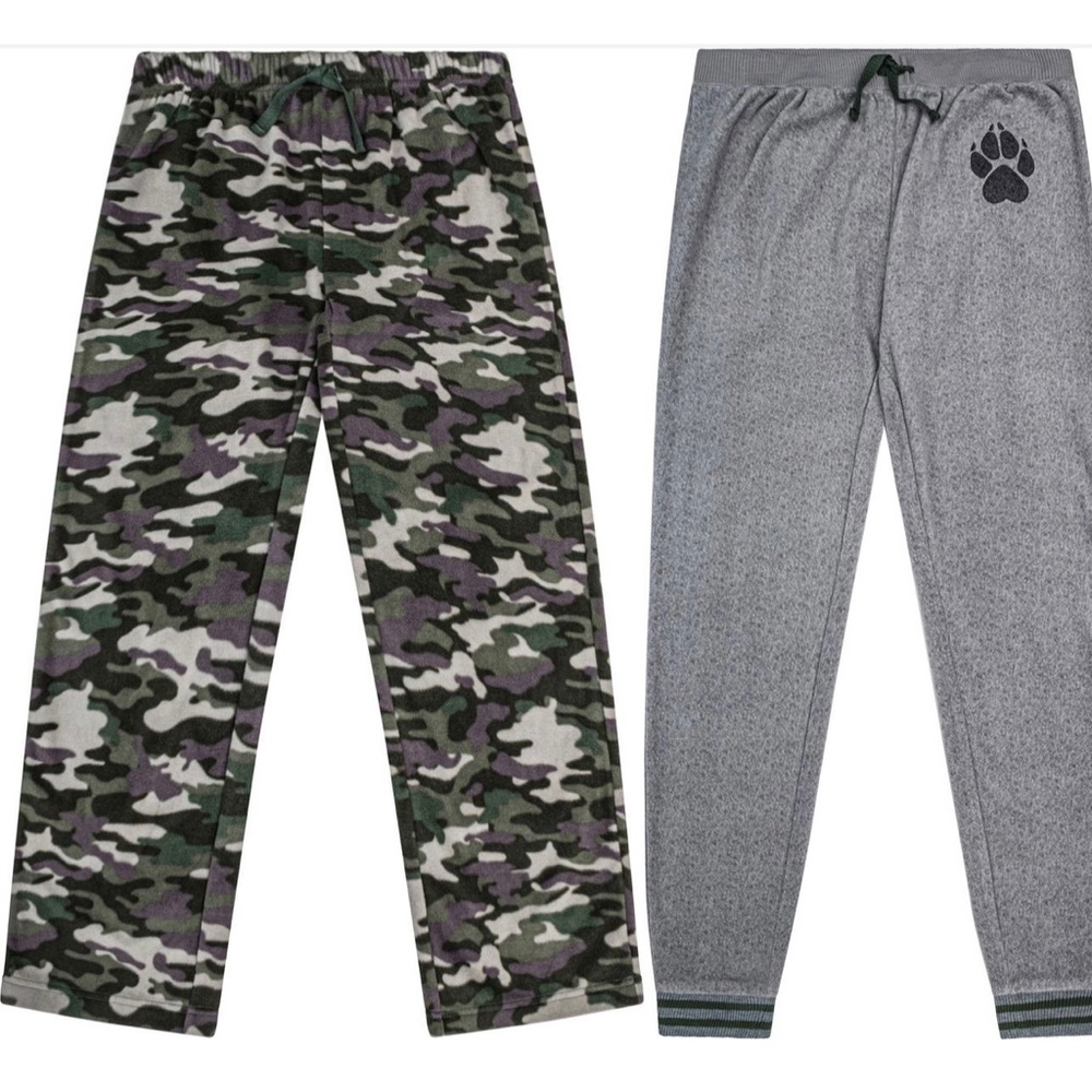 NWT Pack of 2 Petit Lem Knit Sleep Fleece Pant Kids Size 12-14